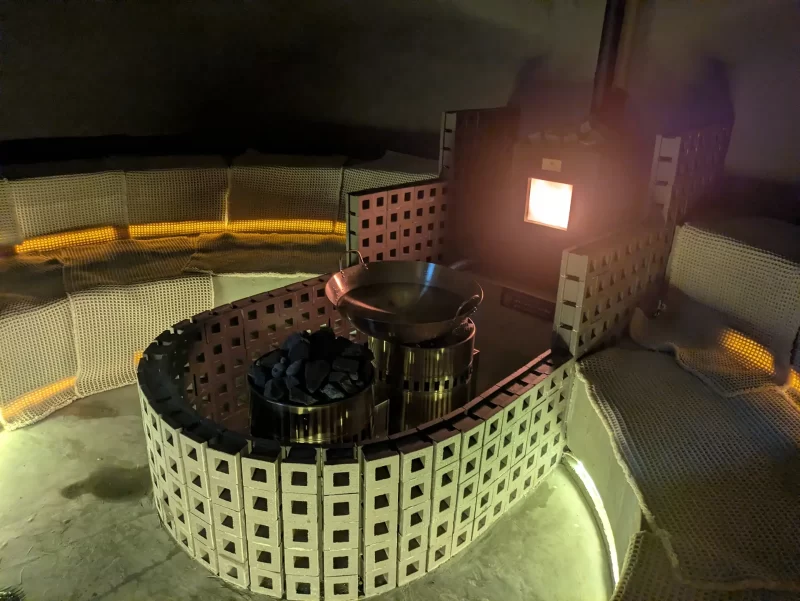 YUBUNE SAUNA PARKのサウナ(ROCK SAUNA)